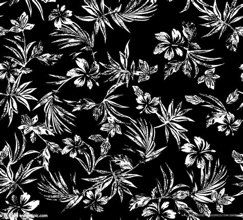 几何图案植物花卉拼接印花矢量图服装纺织面料水印数码印花金昌花型素材-POP花型网