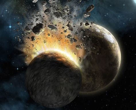 月球形成新理论：外来天体猛烈撞击地球|月球|新理论_凤凰科技