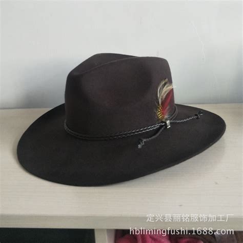 翘边礼帽藏族礼帽西部牛仔帽遮阳帽男女士麂皮绒帽子骑士帽JAZZ帽-阿里巴巴