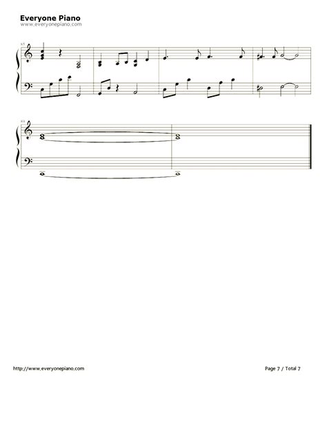 三寸日光-EOP教学曲-梁静茹五线谱预览3-钢琴谱文件（五线谱、双手简谱、数字谱、Midi、PDF）免费下载