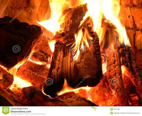 Crackling of a fire stock image. Image of cinder, romance - 2415499