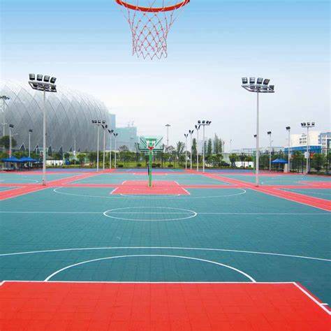室外篮球场pvc塑胶地板多少平方