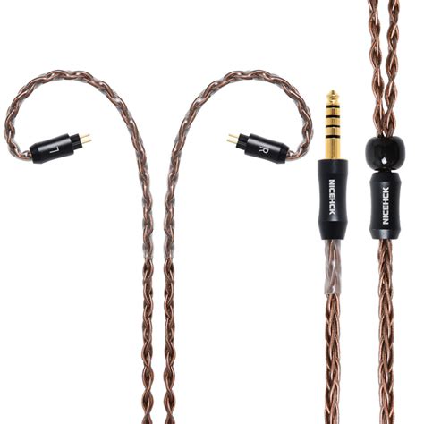NiceHCK 8股纯铜耳机升级线材MMCX/0.78通用发烧平衡线手工编织线-阿里巴巴
