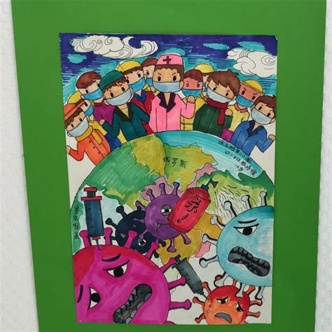 用儿童视角记录抗疫故事 240余幅国际儿童抗疫绘画艺术作品开展-大河网
