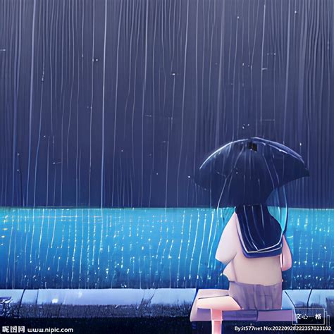 我在雨中等你设计图__动漫人物_动漫动画_设计图库_昵图网nipic.com