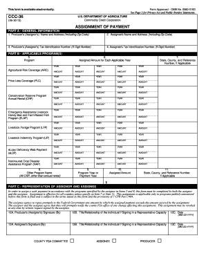 2015-2024 Form USDA CCC-36 Fill Online, Printable, Fillable, Blank ...