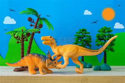 野生模型背景的恐龙战斗场高清图片下载-正版图片302391751-摄图网