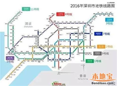 深圳地铁11号线线路图 - 深圳本地宝