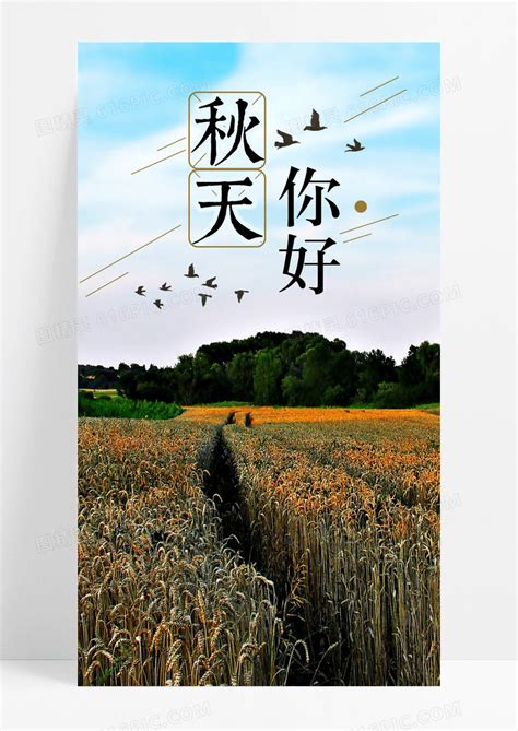 秋天你好图片