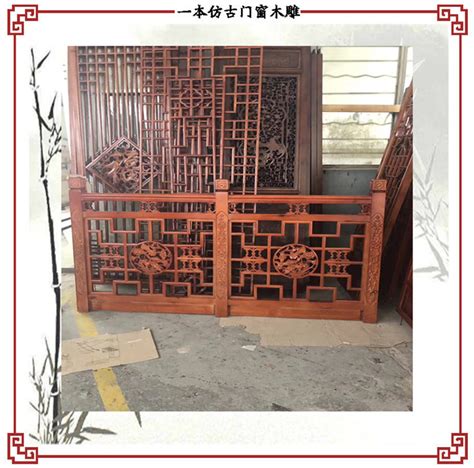 甘南木雕护栏定制-仿古建木栏杆围栏-菠萝格雕刻厂家-上海榕擎实业有限公司
