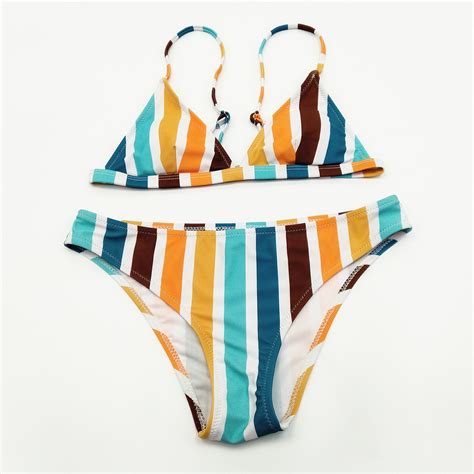 海边外贸泳衣速卖通亮色拼接纯色三角比基尼分体bikini19C321-阿里巴巴