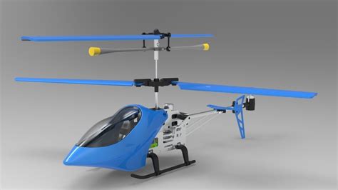 遥控直升机SW模型_SOLIDWORKS 2015_模型图纸下载 – 懒石网