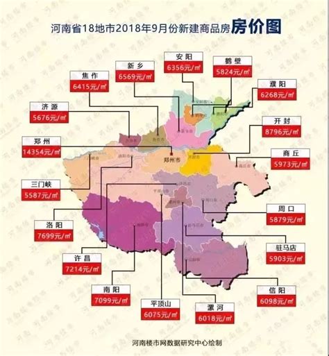 最新！河南各地市县房价地图！看看你家房价涨了没？_房产资讯_房天下