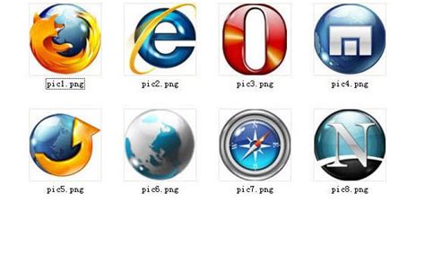 浏览器图标种类,浏览器图标素材,ie浏览器图标_大山谷图库