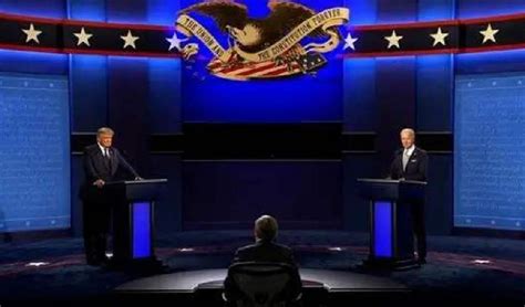 美国总统候选人进行首场辩论