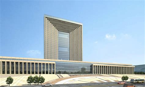 兰州某现代风格政府行政中心建筑设计SU模型含JPG效果图[原创]