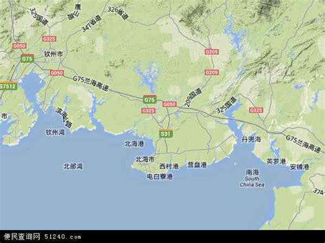 中国北海地图全图,北海市版,北海版(第13页)_大山谷图库