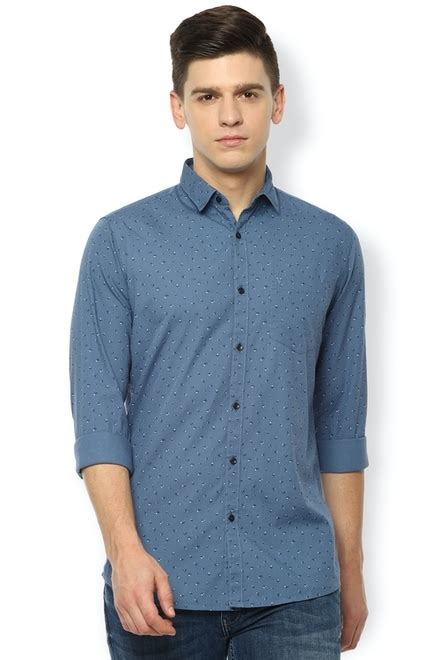 Buy Van Heusen Blue Shirt Online - 629558 | Van Heusen