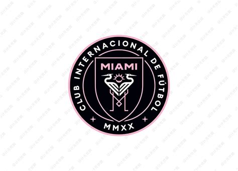 美职联: 迈阿密国际足球俱乐部队徽logo矢量素材 - 设计无忧网