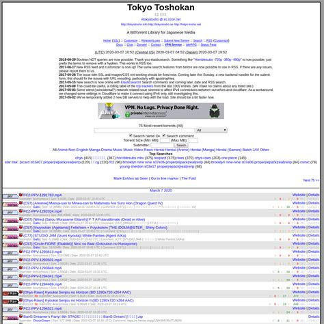 Tokyo Toshokan :: #tokyotosho @ irc.rizon.net :: Torrent Listing - 非常导航