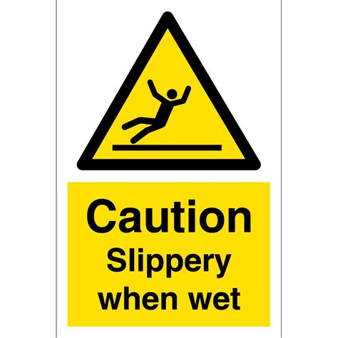 Slippery When Wet Signs | Warning Safety Signs from Key Signs