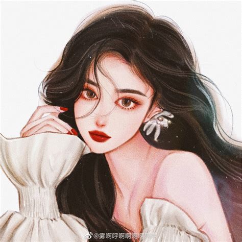 头像手绘女生温柔霸气