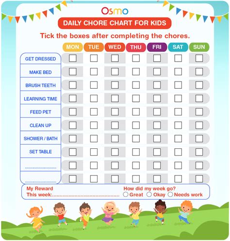 Printable Chore Chart By Age