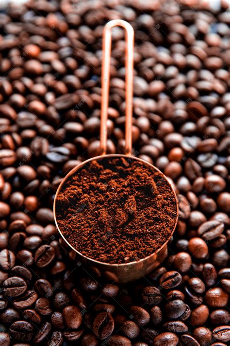 咖啡豆咖啡粉咖啡摄影图高清摄影大图-千库网