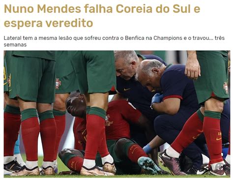 葡媒：葡萄牙边卫努诺-门德斯左大腿受伤将伤缺3周-直播吧