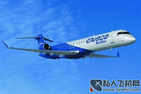 CRJ900公务机翱翔蓝天_私人飞机网
