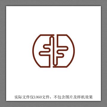 新中式LOGO花标志,其它,LOGO/吉祥物设计,设计模板,汇图网www.huitu.com