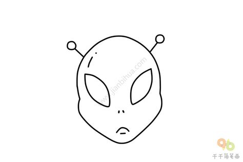 卡通外星人的简笔画画法步骤教程 - 学院 - 摸鱼网 - Σ(っ °Д °;)っ 让世界更萌~ mooyuu.com