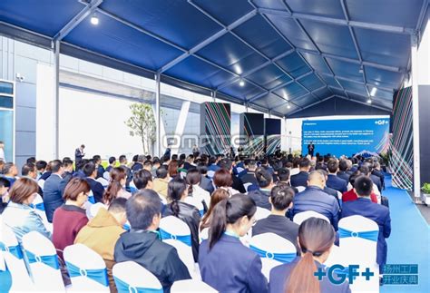GF-扬州工厂开业展台搭建效果图案例欣赏-欧马腾展台设计公司