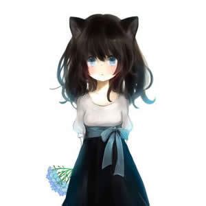 猫耳女生动漫萌头像古风