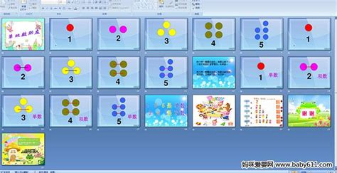 幼儿园大班数学活动课件：10以内的单双数