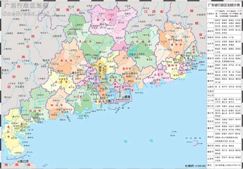 广东省各市地图图片