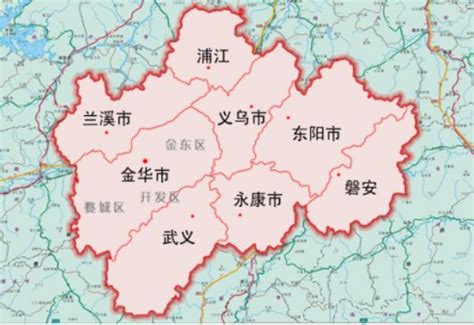 金华市区域分布图,金华市市区,金华市区域划分图(第4页)_大山谷图库