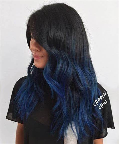 41 Bold and Beautiful Blue Ombre Hair Color Ideas - StayGlam - StayGlam