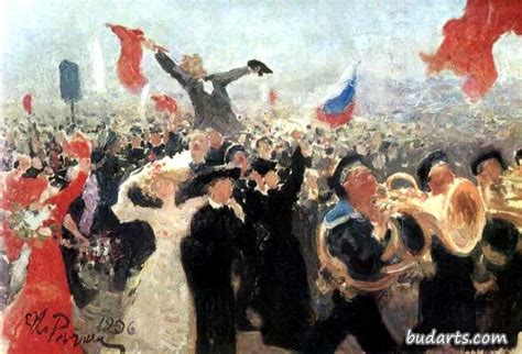 1905年10月17日示威 - 列宾 - 画园网