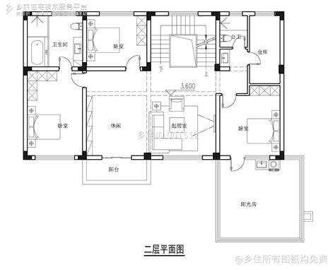 安徽安庆朱家三层带阳光房新中式别墅设计-免费图库-乡住