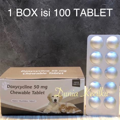 Jual Antibiotik Doxy Cycline 50MG 1 BOX isi 100 TABLET | Shopee Indonesia