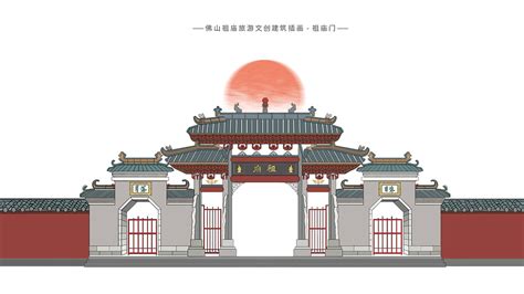 寺庙设计图规划，寺庙效果图，寺庙施工图|空间|建筑设计|古建筑设计施工 - 原创作品 - 站酷 (ZCOOL)