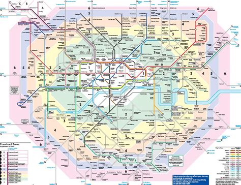 Tube Map With Zones – Map Of The World