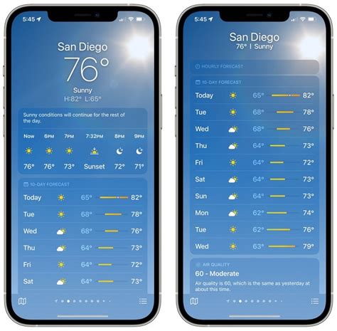 苹果为iOS 15官方天气App引入重大功能与设计改进
