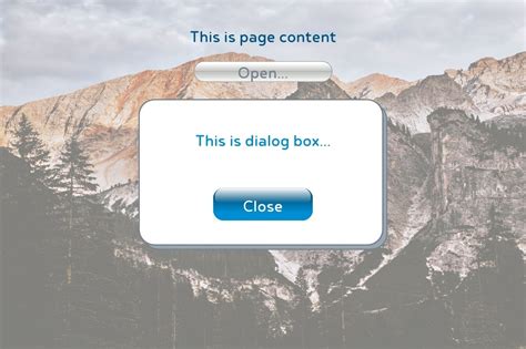 Pure HTML5/CSS3/JS Modal Dialog MsgBox in .NET Style - CodeProject