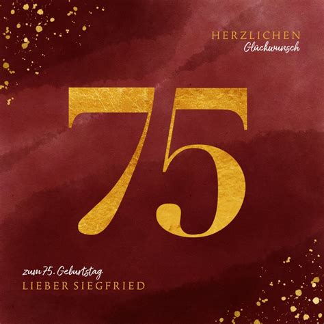 41 Glückwünsche zum 75. Geburtstag: Kurz, Herzlich & Lustig
