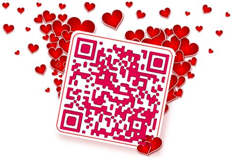 love 情人节 2.14 爱情 love 示爱 告白 爱心 红心 桃心二维码模板 源代码设计二维码创意模板 -设计号