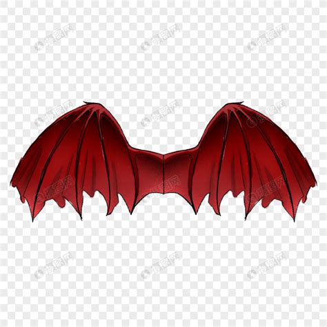 红色恶魔魔鬼翅膀元素素材下载-正版素材402077478-摄图网