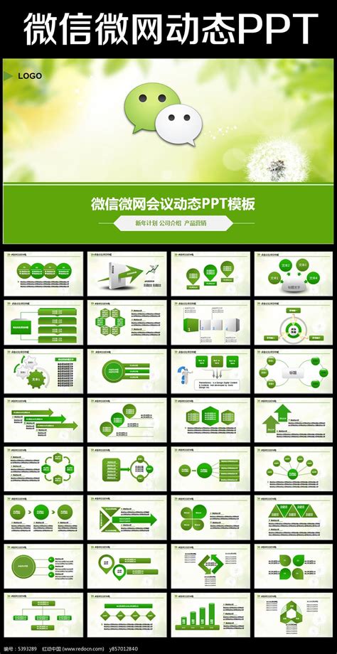 微信微商网络营销年终总结新年计划PPT图片_PPT_编号5393289_红动中国