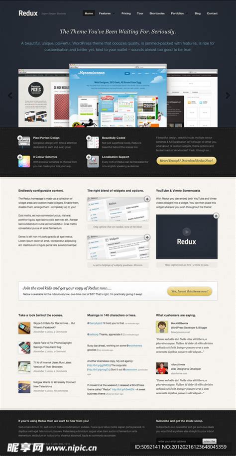 国外网站模板设计图__英文模板_ web界面设计_设计图库_昵图网nipic.com